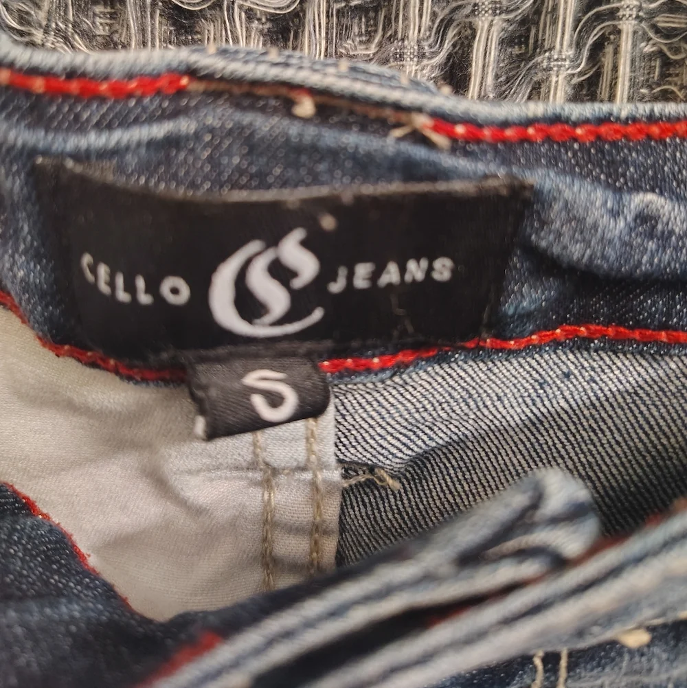 Americana Cello Stars & Stripes Jean Shorts Small - Picture 2 of 6